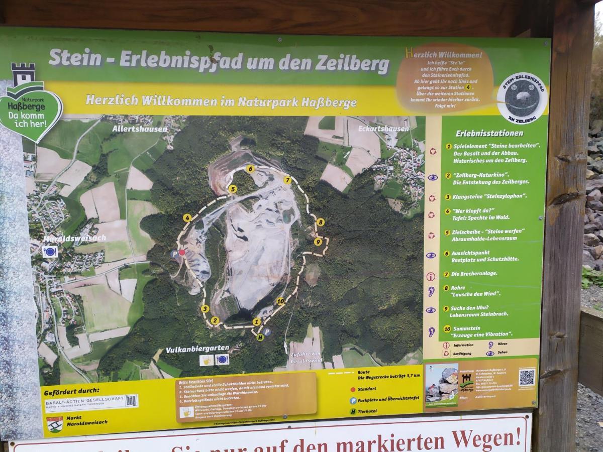 Ferienwohnung „Schau Ins Frankenland“ Burgpreppach ภายนอก รูปภาพ